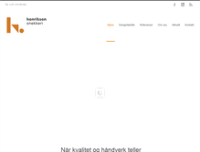 Tablet Screenshot of henriksen-snekkeri.no